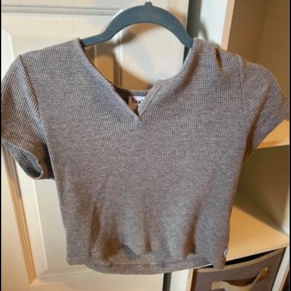 Aritzia Waffle Notch T-shirt